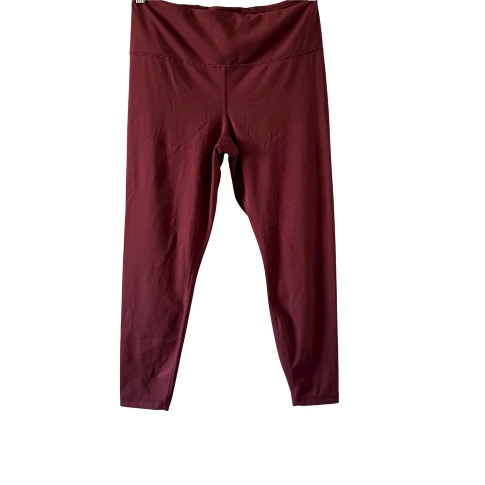 90 Degree By Reflex Burgundy Active Leggings Athleisure XL - Picture 2 of 8